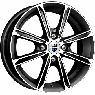 Диск K&K Флэш 5x13 4x98 ET35 DIA 58,5 Алмаз черный