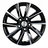 Диск KHW 1604 6x16 5x100 ET38 57,1 Black-FP (Kamiq/Rapid/Scala) (Сфера)