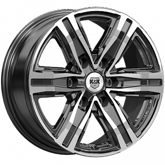 Диск K&K R8 (KC1174-01) 7,5x17 6x139,7 ET25 106,1 Алмаз черный
