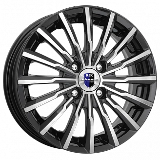 Диск K&K Акцент 5,5x14 4x100 ET45 DIA 56,6 Алмаз черный