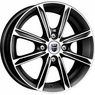 Диск K&K Флэш 5x14 4x98 ET35 DIA 58,5 Алмаз черный