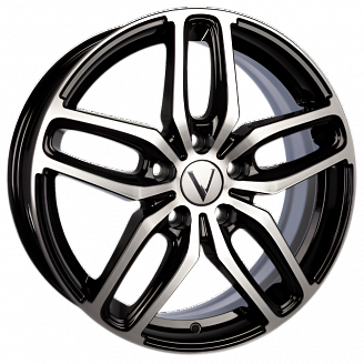 Диск Вектор B199 6,5x17 4x100 ET41 DIA 60,1 Алмаз черный