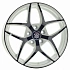 Диск Aketi Mitsuhidae 7x17 5x112 ET49 DIA 57,1 Black Brilliant