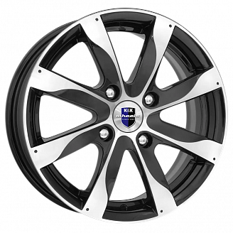 Диск K&K Джемини-ориг. 6x15 4x100 ET48 DIA 54,1 Алмаз черный
