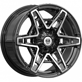 Диск K&K Блэкберн (KC1129-05) 8x17 6x139,7 ET36 100,1 Алмаз черный